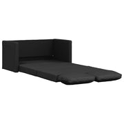 Divano letto | Sof¨¤ letto | Letto singolo da Terra 2 in 1 Nero 112x174x55 cm Similpelle
