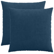 Federa 2 pcs HEERLEN Blu navy 70 x 70 cm corduroy 913273