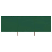 Paravento a 3 Pannelli in Tessuto 400x120cm Verde cod mxl 15827