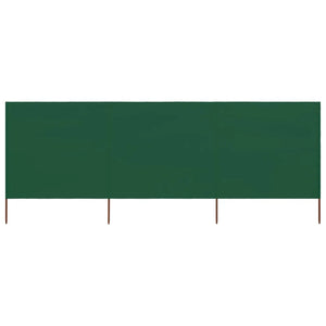Paravento a 3 Pannelli in Tessuto 400x120cm Verde cod mxl 15827