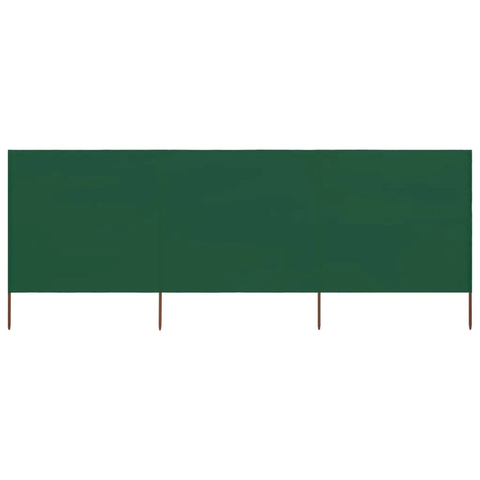 Paravento a 3 Pannelli in Tessuto 400x120cm Verde cod mxl 15827