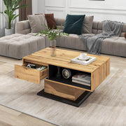 Tavolino da Salotto con Cassetto e Vano Contenitore ¨C Xylo ¨C Legno, Design Moderno