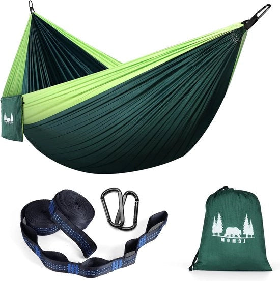 Hammock all'aperto per Camping e Relax in Tela Verde Scuro