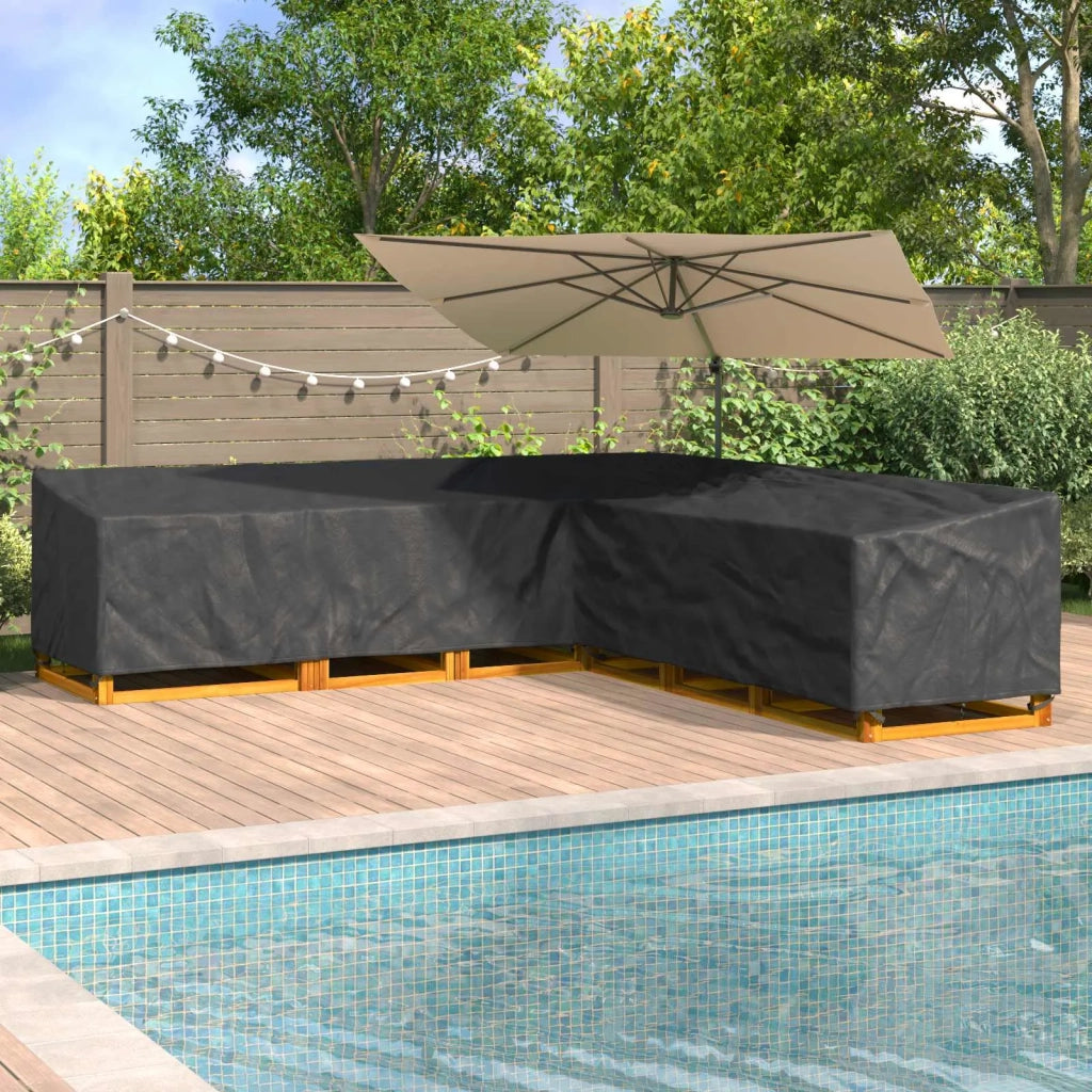 Copertura per mobili Nero 325 x 325 x 80 cm Tessuto Oxford 420D 4105673
