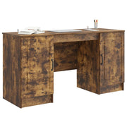 Scrivania | Tavolo da Ufficio Rovere Fumo 142,5 x 50 x 75 cm Legno ingegnerizzato