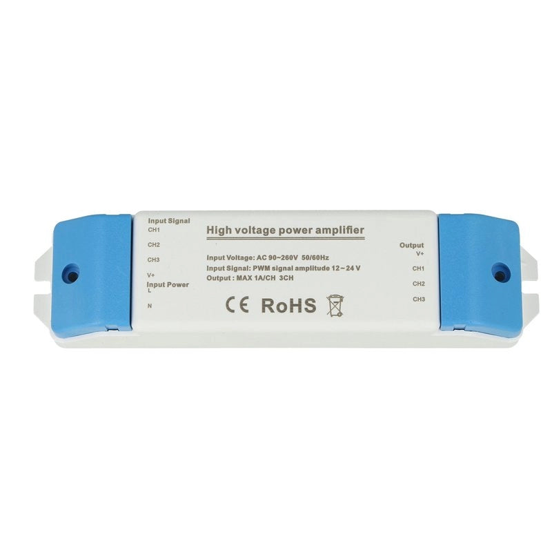 Amplificatore Led RGB e Mono Colore 220V 3X2A Per Striscia Led Alta Tensione Compatibile Con Centralina 12V 24V