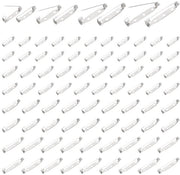 Brochetti di sicurezza 200 pezzi - Chiusure di sicurezza - 4 misure 20/25/30/35 mm - Color argento - Accessori per abbigliamento uomo/donna - Fai da te - Aggeggi per cucito - Aghi di sicurezza