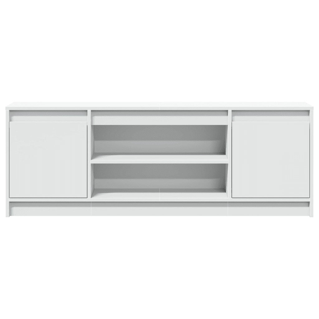 vidaXL Mobile Porta TV con LED Bianco 139,5x34x50 cm in Truciolato