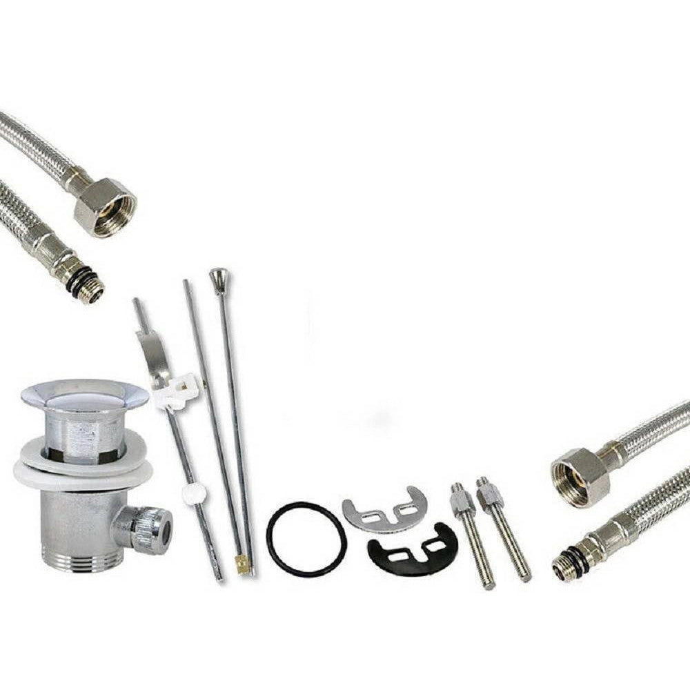 Trade Shop - Rubinetto Per Bagno Da Lavabo Miscelatore Orientabile In Ottone Cromato Lucido -