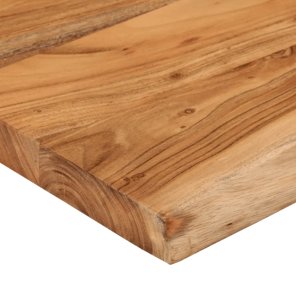 Mensola a Muro 40x30x3,8cm Rettangolare Legno Acacia Bordi Vivi