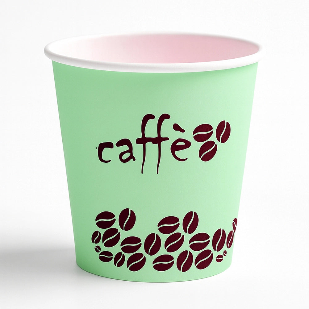 1000 Bicchierini da Caffè Monouso Decoro Rainbow Bicchieri 75ml Usa e Getta