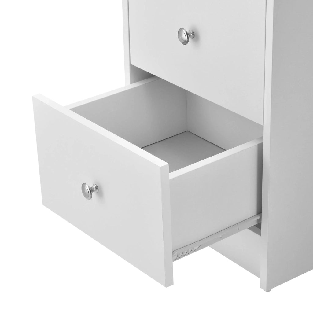 Scrivania da ufficio postazione computer con 3 cassetti legno melaminico 120 cm bianco e grigio 03_0004710