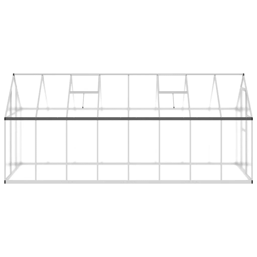 Telaio Serra con Base Argento 445x169x195 cm in Alluminio