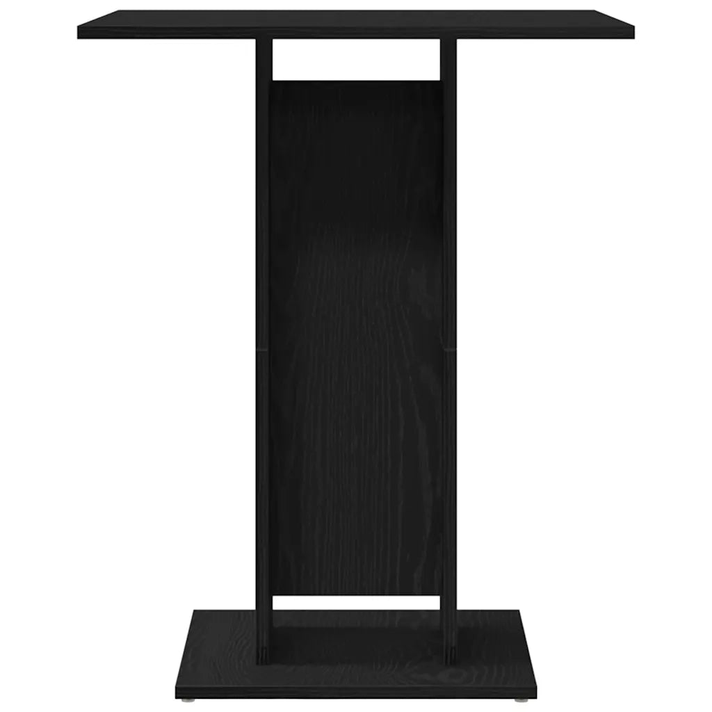 Tavolo da bistrot Rovere Nero 60x60x75 cm in Legno Multistrato 862494