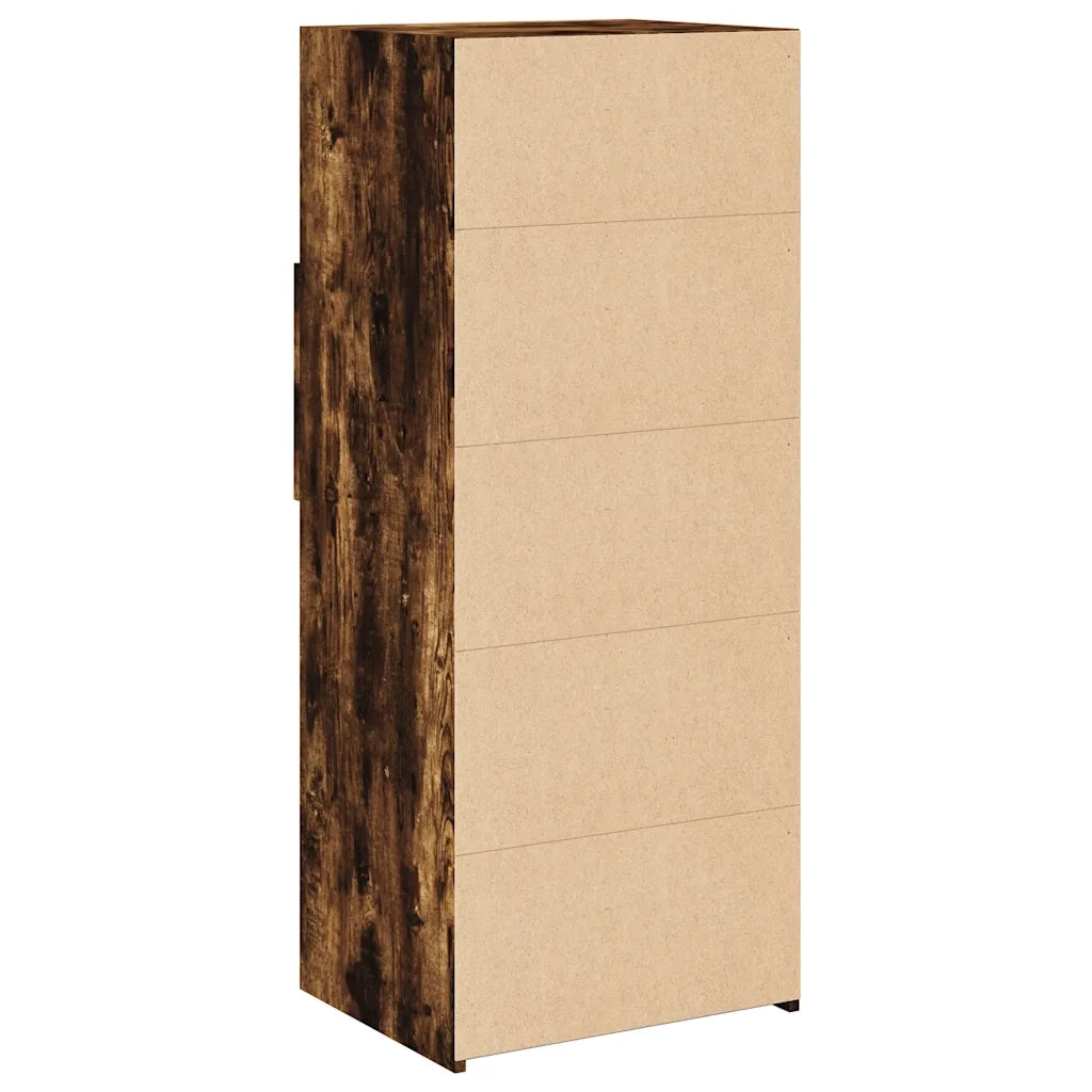 Credenza | Madia | Buffet da pranzo | Armadio da pranzo Rovere Fumo 50x42,5x124 cm in Legno Multistrato