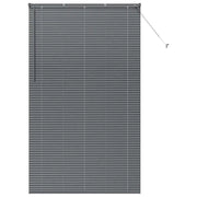 Tendaggi a Veneziana | Tenda a lamelle Grigio scuro 220 x 125 cm Alluminio