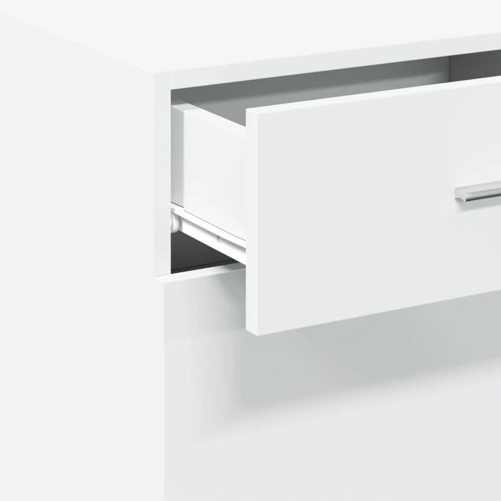 Buffet credenza cassettiera armadio mobile contenitore organizer per cucina soggiorno salotto 50 x 42,5 x 93 cm legno ingegnerizzato bianco 02_0030320