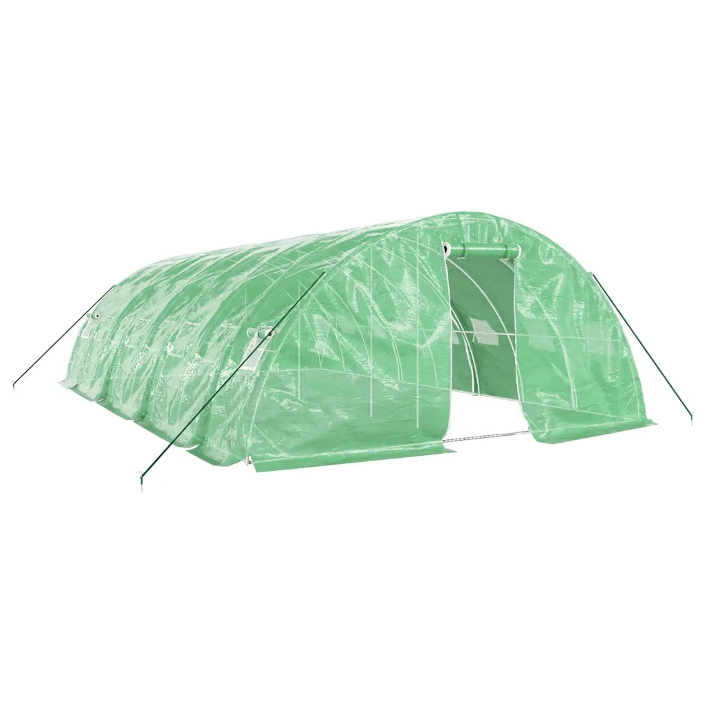 Serra con Telaio in Acciaio Verde 40 m² 8x5x2,3 m 3188085