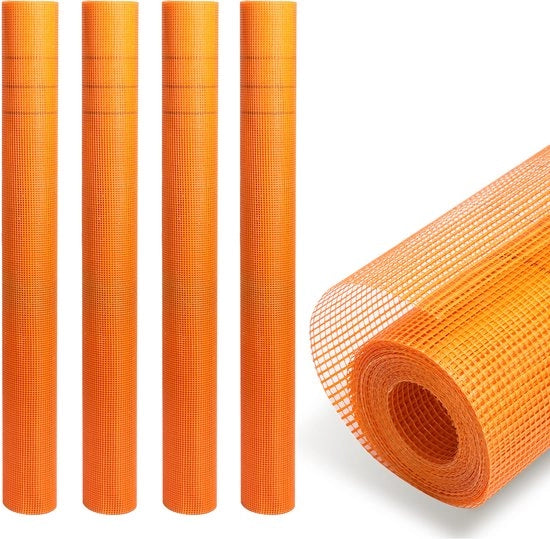Stucco per armatura 200m² rete per armatura tessuto per pareti interne ed esterne 4x4 mm 165 g/m² arancione