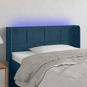 Testiera a LED-Testata con LED Blu Scuro 83x16x78/88 cm in Velluto 740737