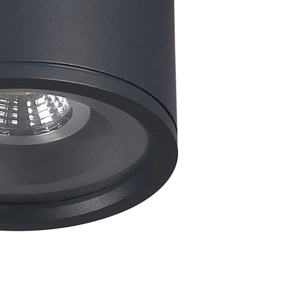 Plafoniera esterna Tormi Italux GU10 35W nera IP54