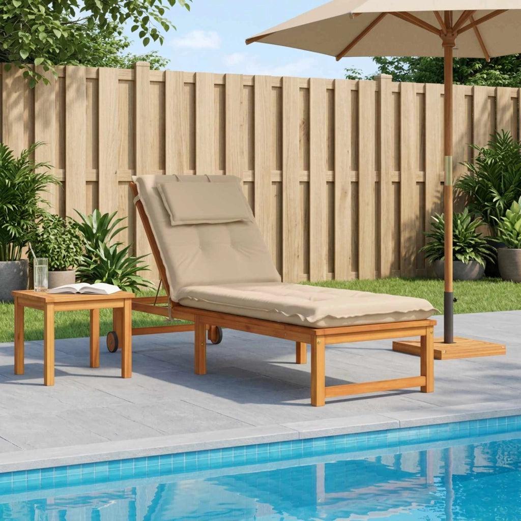 Cuscino per Lettino GEMERT 100% Poliestere Crema 947525