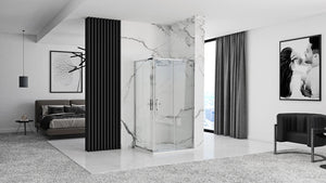 Cabina Doccia Rea Punto 80x80 con piatto doccia Savoy