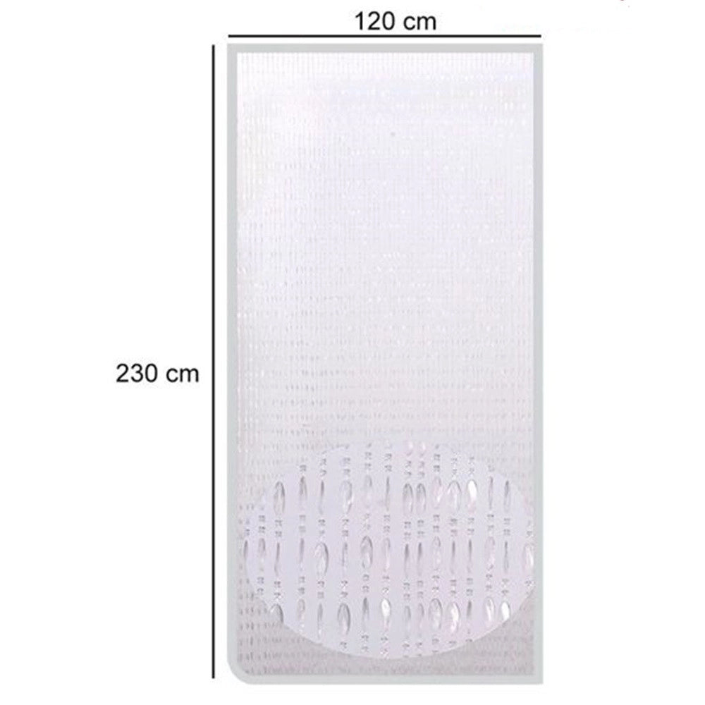 Trade Shop - Tenda Moschiera Antimosche Con Fili Perline Trasparente In Pvc 120x230cm Tpl46 017340 -