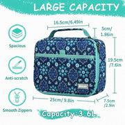 Etui Grande, Etui con Doppia Cerniera Etui con Compartimenti Rimovibili Grande Capacità per Pastelli Colorati Matite Pennarelli Pastelli Cassetto per Ragazze Ragazzi Adulti Scuola Lavoro,Fiori