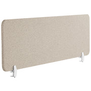 Pannello Divisorio Beige Fonoassorbente 130 x 40 cm in Plastica PET per Scrivania