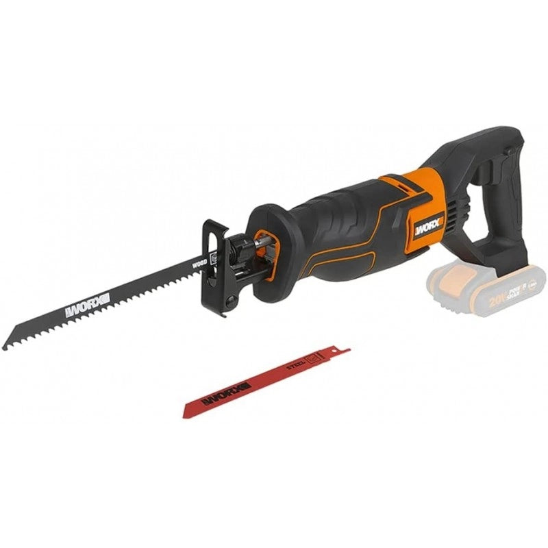 Sega a gattuccio WX500.9 20 Volt corpo macchina per taglio legno e metallo - Worx