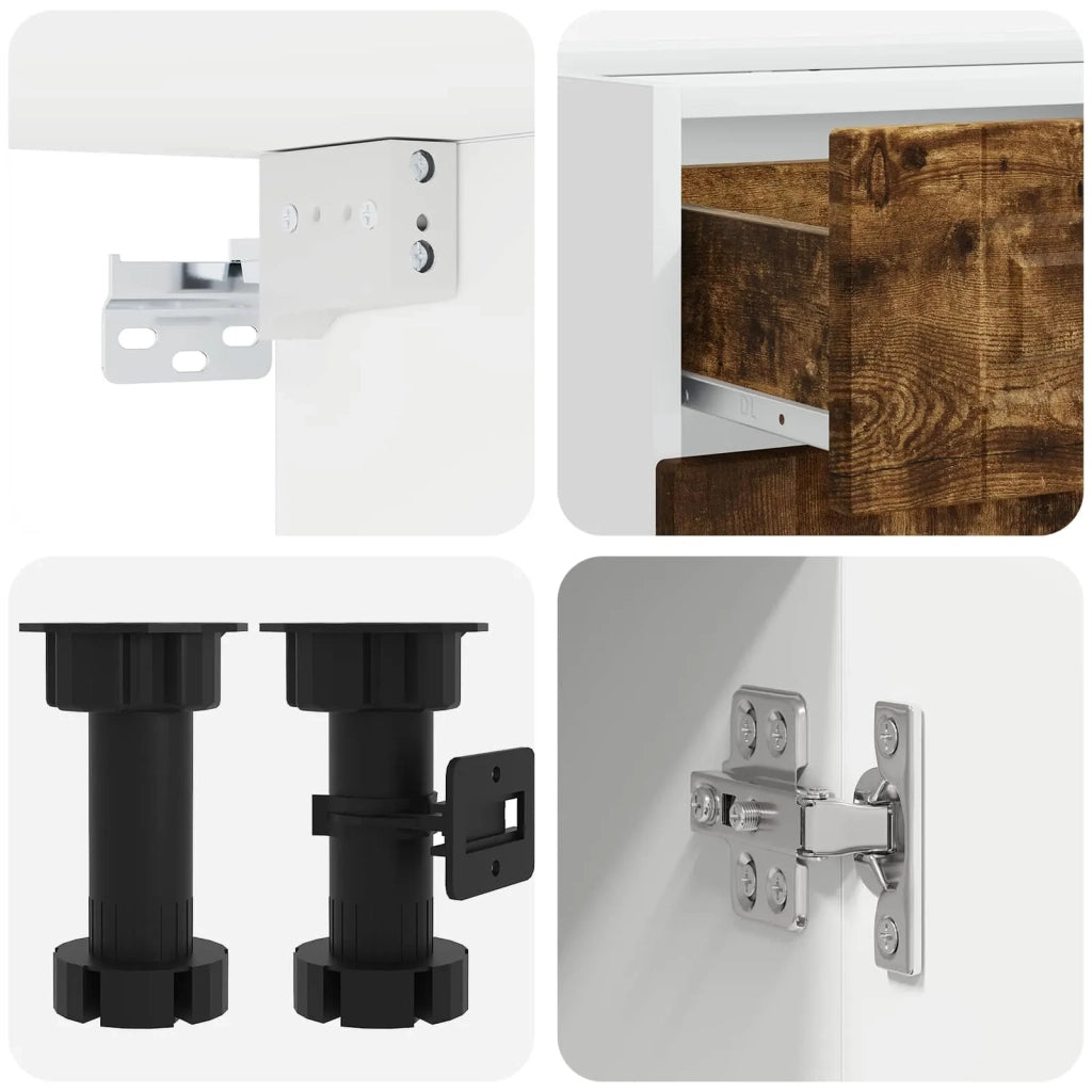 Unità Cucina PORTO 4 pcs Rovere Fumo Legno ingegnerizzato 3438350