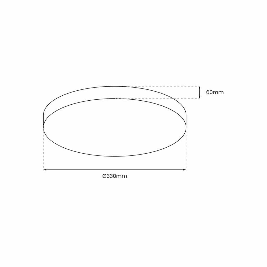Plafoniera LED Milagro Maya ML7790 15W oro 33cm IP44