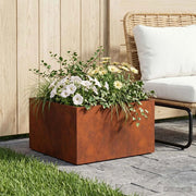 Vaso da giardino Ruggine 60 x 60 x 30 cm Acciaio Corten 8005062