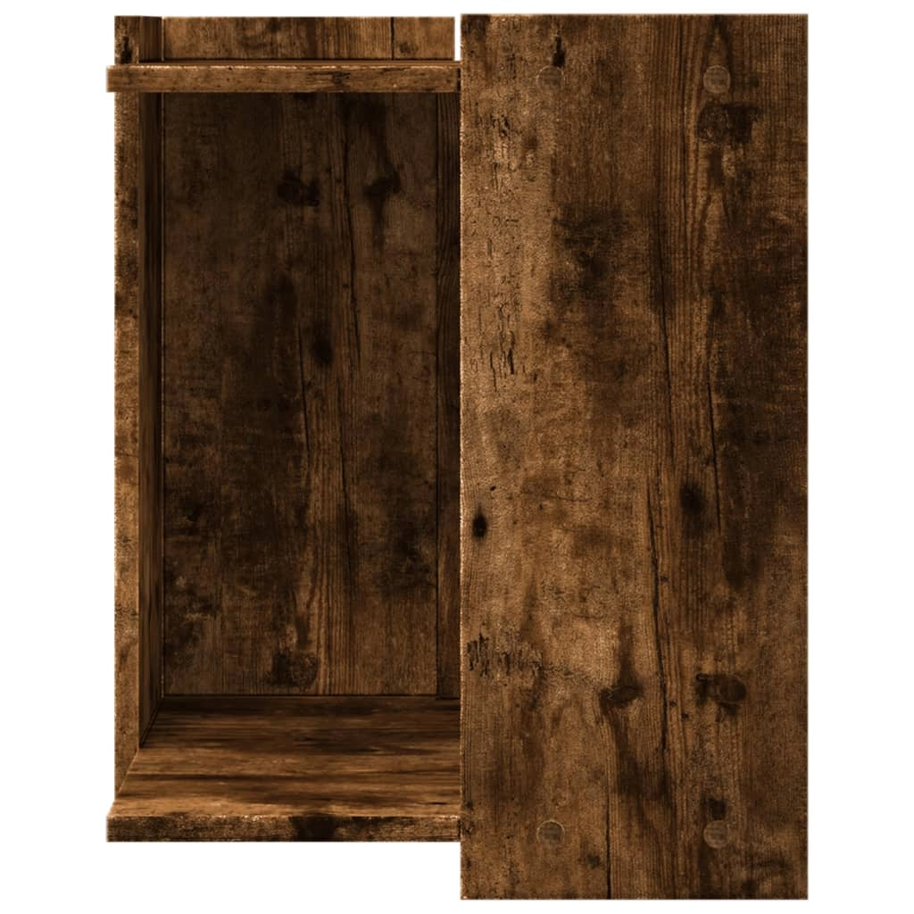 Mobiletto per lettiera per gatti in legno ingegnerizzato marrone 02_0043317
