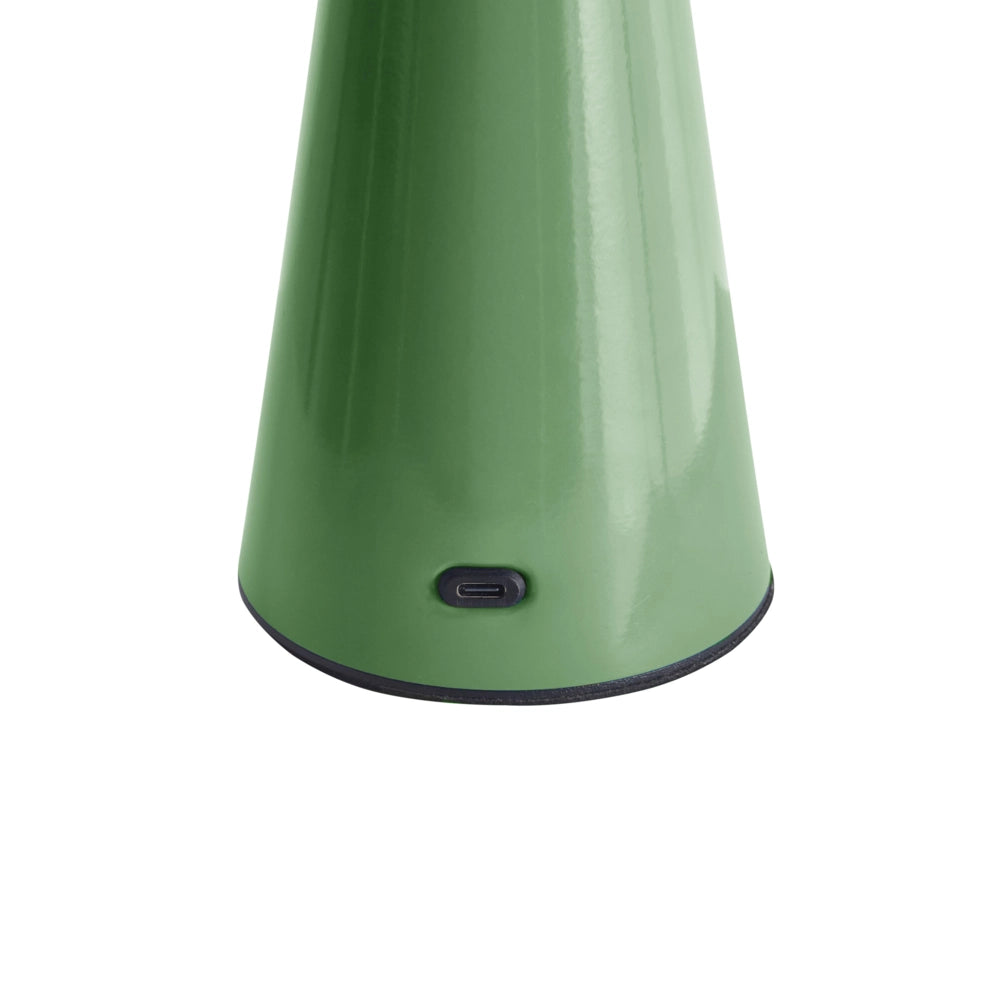 Lampada da tavolo verde a LED senza fili in ferro per interni Fungo moderno minimalista