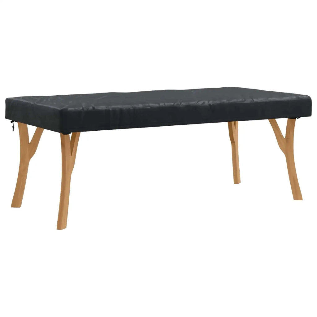 Copertura Tavolo Tinta unita Nero 102 x 182 x 15 cm Tessuto 4106114