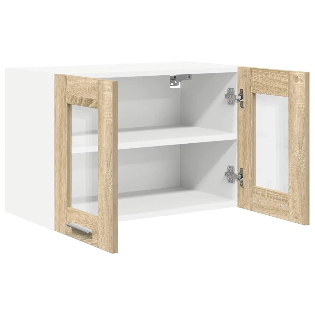 Armadio pensile con porta 2 pcs Rovere Sonoma 60 x 31 x 40 cm 884215