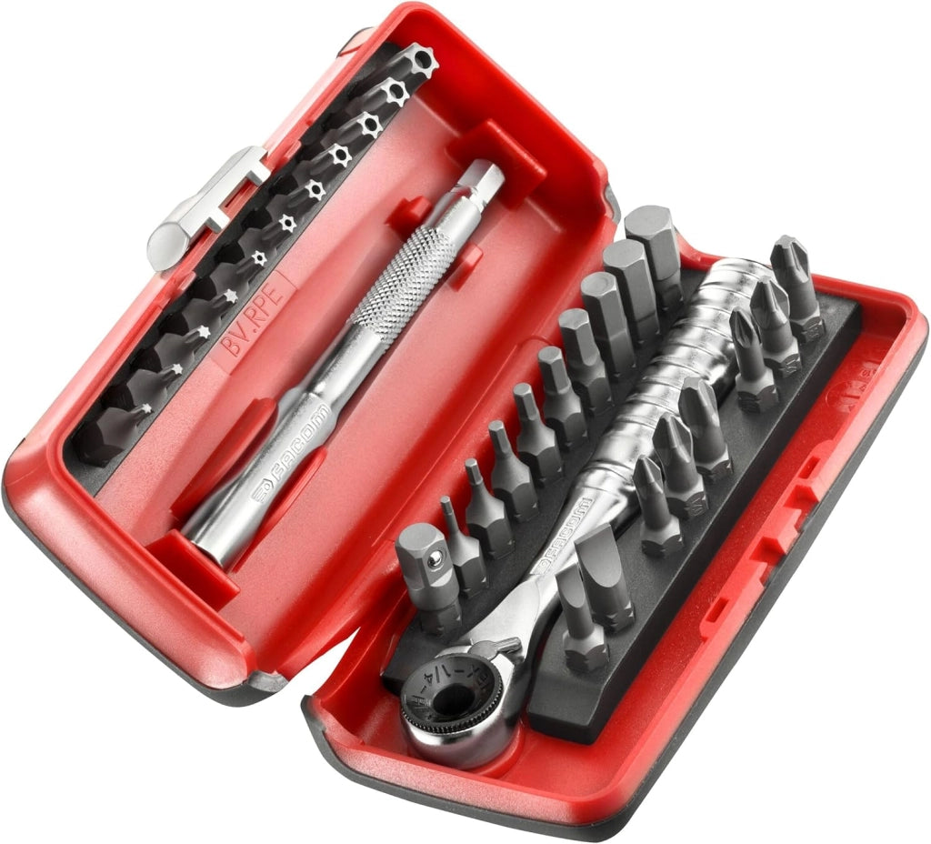 R.PEJ31PB Set punte a cricchetto 1/4" 31 pz. Dimensione 1/4 "