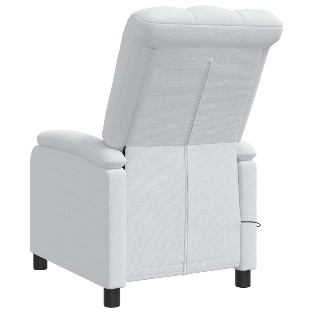 Divano Sedia-Poltrona Massaggiante Bianco Tessuto 513282