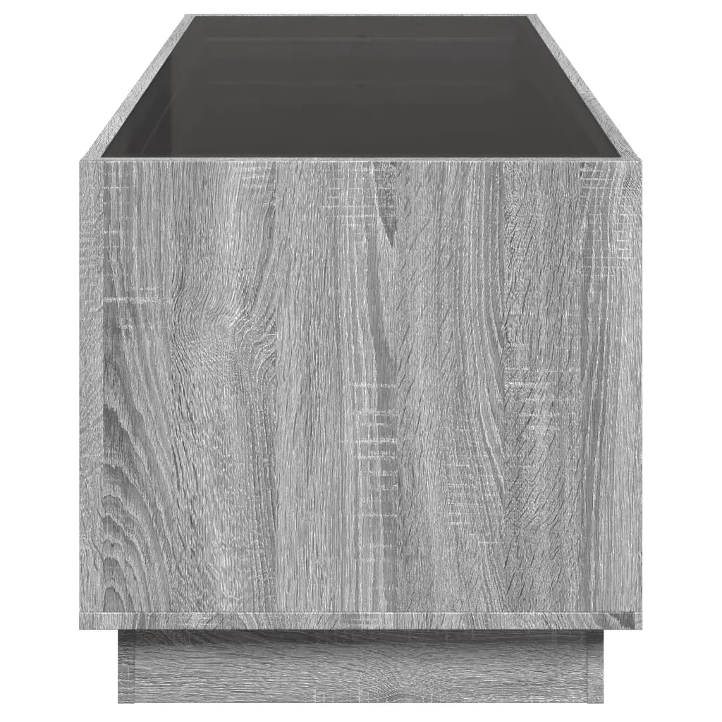 Tavolino da Salotto con LED Infinity Rovere Sonoma 90x50x50 cm 847670