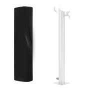 Fontana da giardino a colonna esterno in acciaio inox con cover impermeabile *** modello tiglio, confezione 1