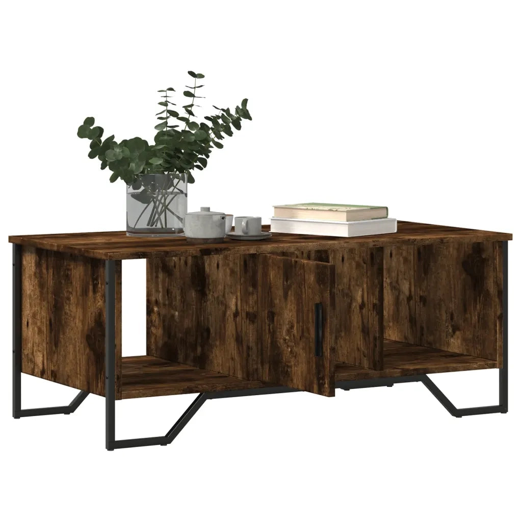 Tavolino da salotto | Tavolino da caff¨¨ | Tavolino da Soggiorno Rovere Fumo 100x51x40 cm Legno Multistrato