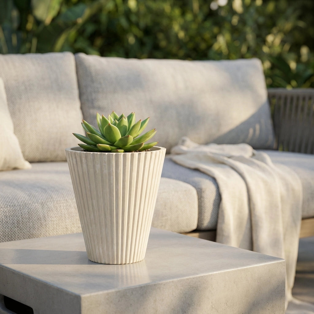 Vaso piccolo in Fibra sintetica cm 19x19x22 - KENNY