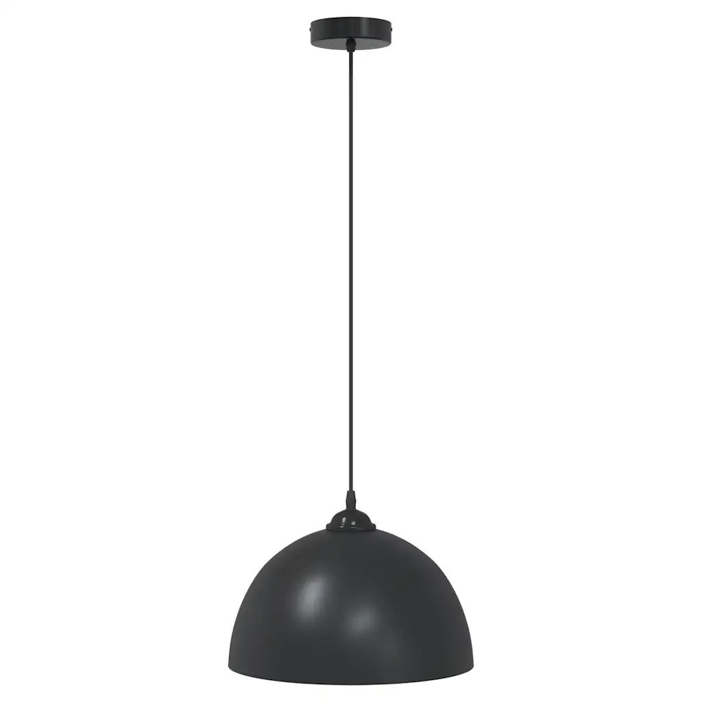 Lampada a Sospensione 2 pz Regolabile E27 Nero ? 30 cm Metallo CFW6863195