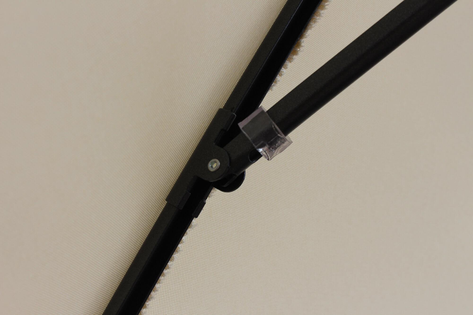 Ombrellone da Giardino Ø 2,5 m Palo Ø27 mm in Acciaio Maffei Kronos Ecrù