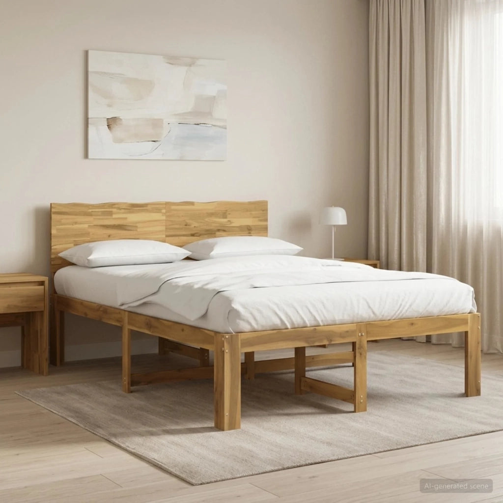 Letto matrimoniale con testiera ROSTOCK Bianco 160 x 200 cm 3405454