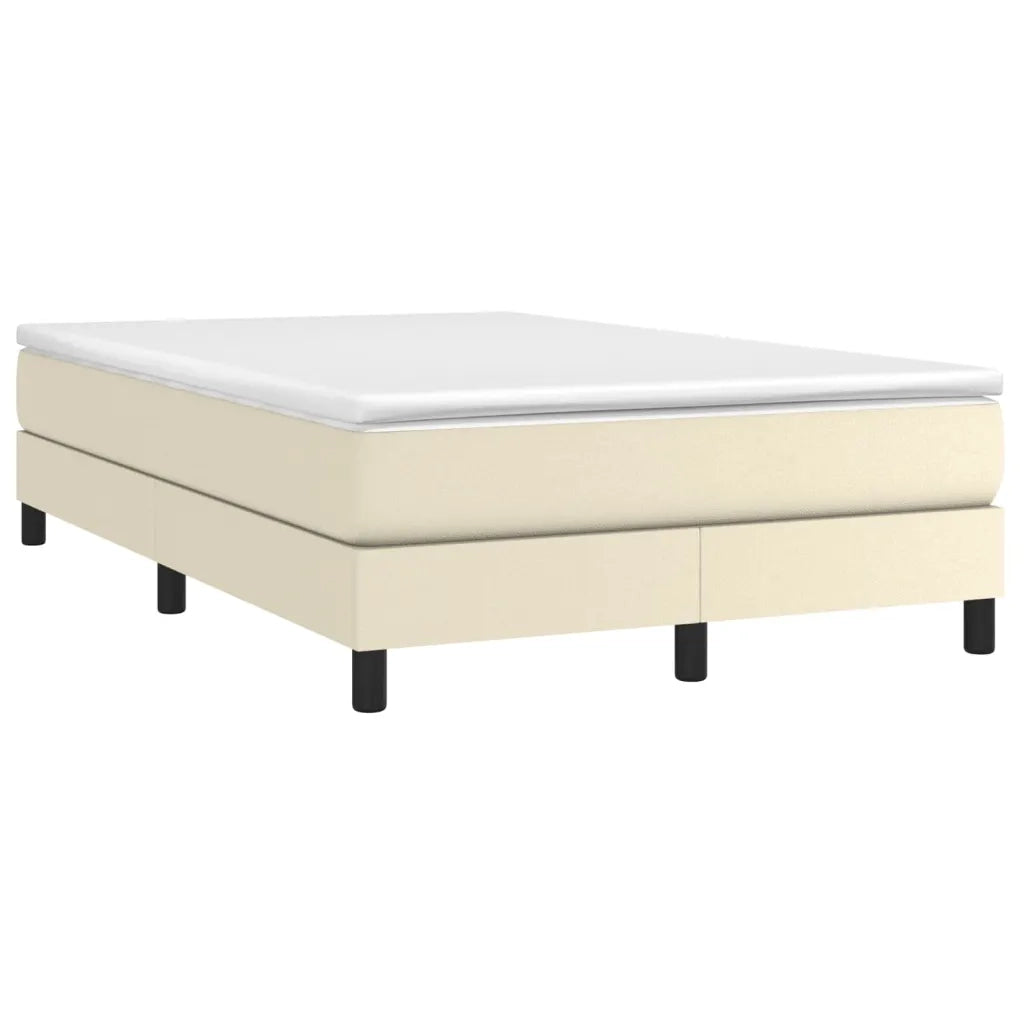 Struttura Letto a Rete a Molle-Giroletto Crema 120x200 cm in Similpelle 789200