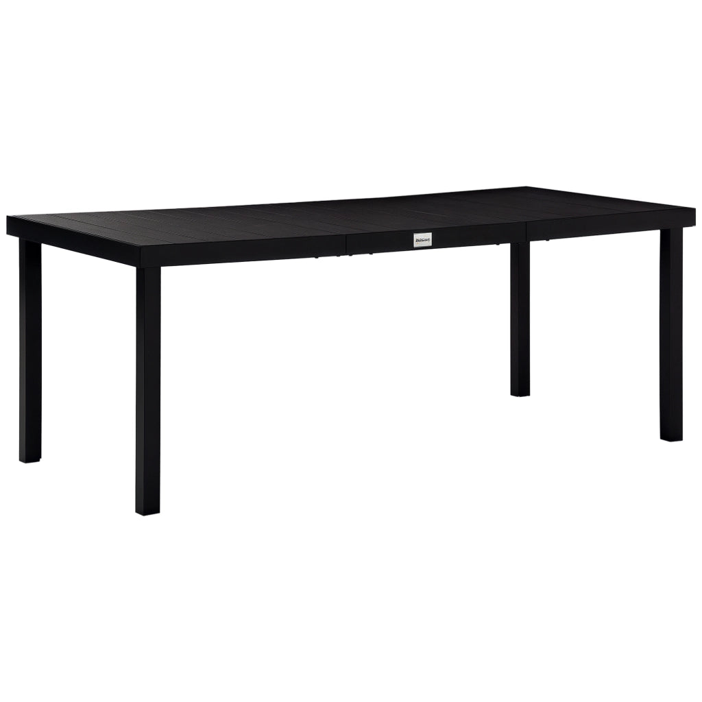 Tavolo da pranzo per giardino 8 persone ¨C zephmum ¨C alluminio nero 190x90x74 cm