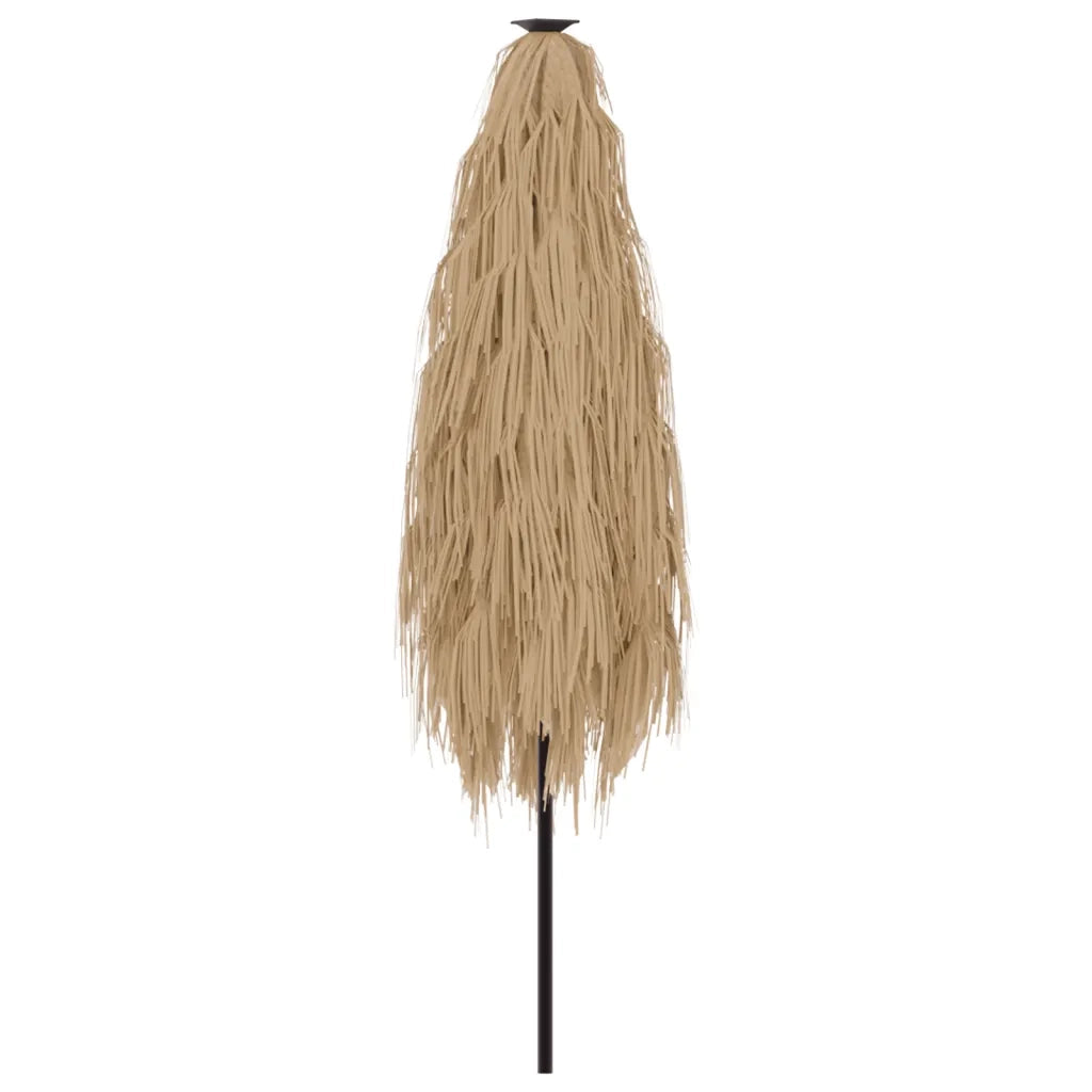 Ombrellone Giardino LED e Palo in Acciaio Marrone 388x388x248cm 4005123